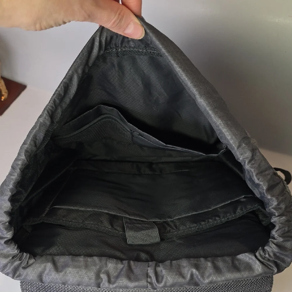 Gray Men's Backpack For Laptop Large With Zip Pockets Travel‎ Bag New